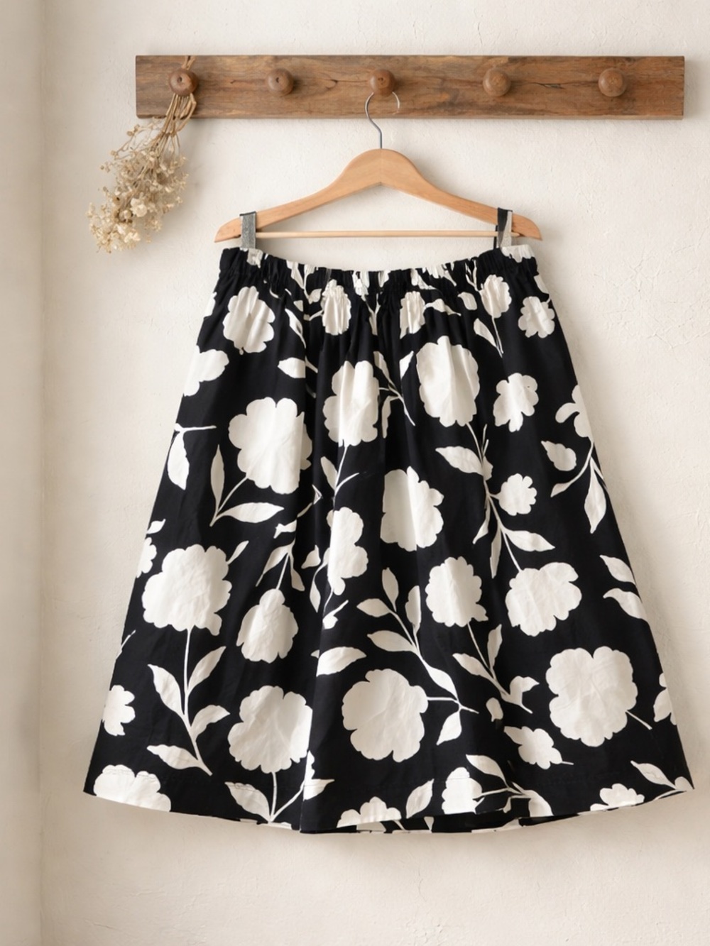 Kate Spade x Target Women's Black Floral A-Line Skirt Sz L NWT
